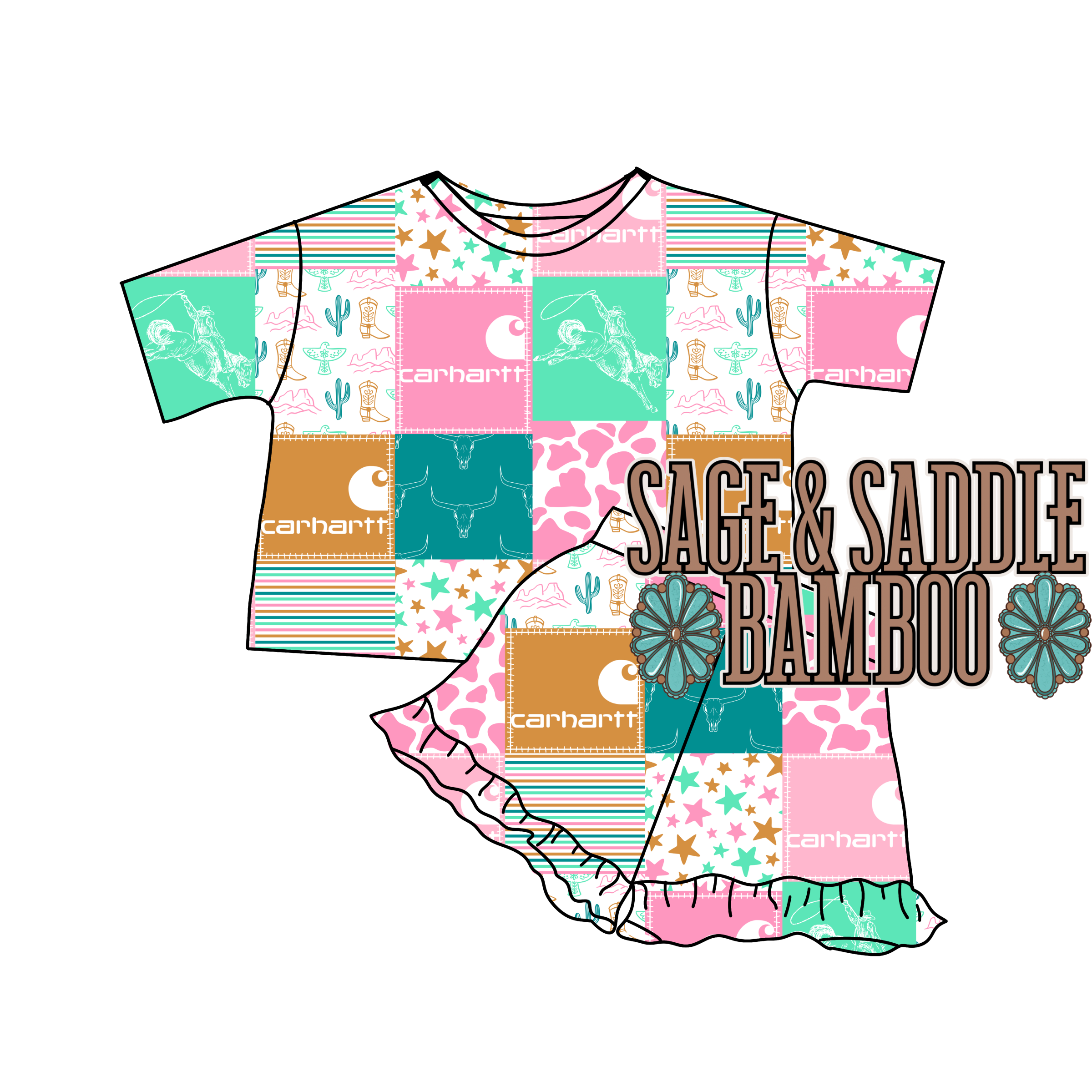 Kids Ruffle Lounge Set