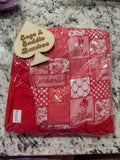 40x40 minky dot ruffle