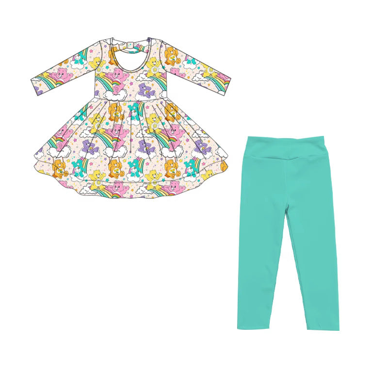 Long Sleeve Twirl + Solid Leggings