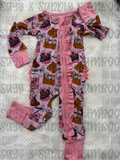 Blue Collar Girly Ruffle Zippy