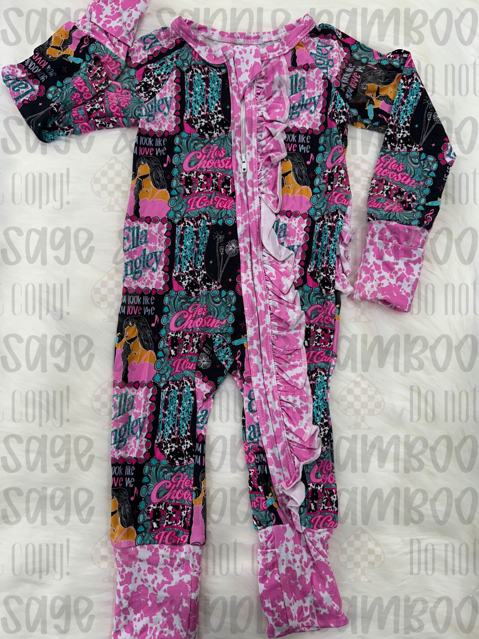 Ella L Ruffle Zippy